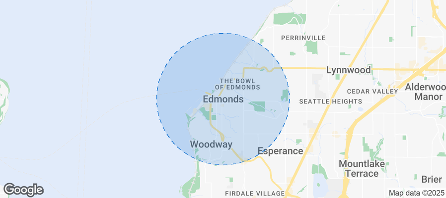 Map of Airbnb listings in Edmonds