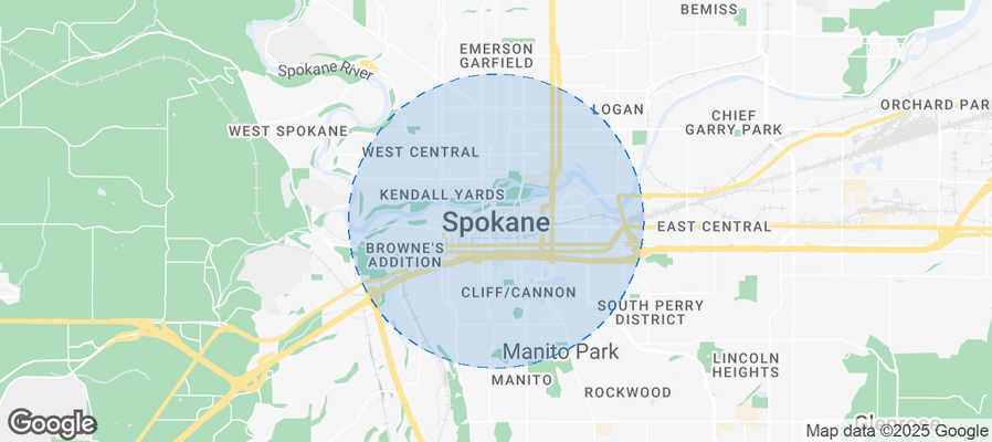 Map of Airbnb listings in Spokane