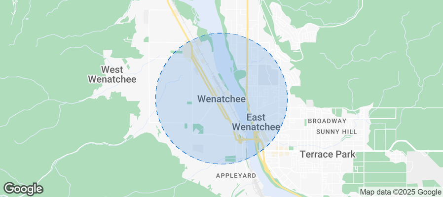 Map of Airbnb listings in Wenatchee