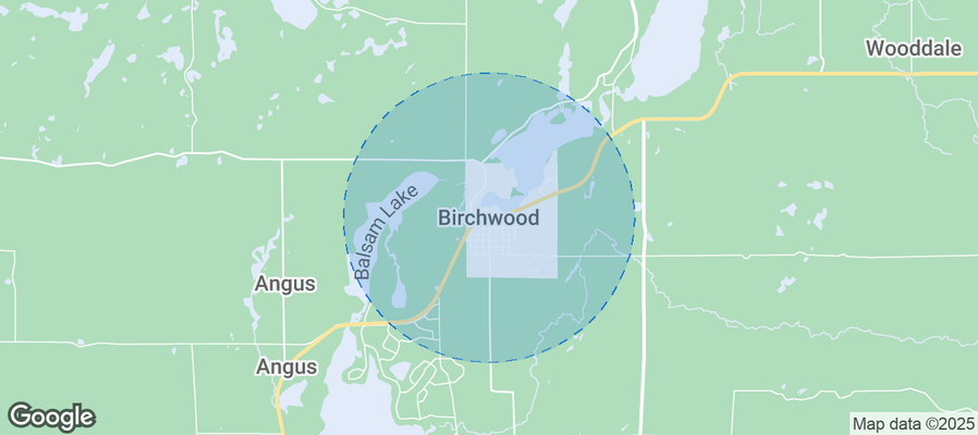 Map of Airbnb listings in Birchwood