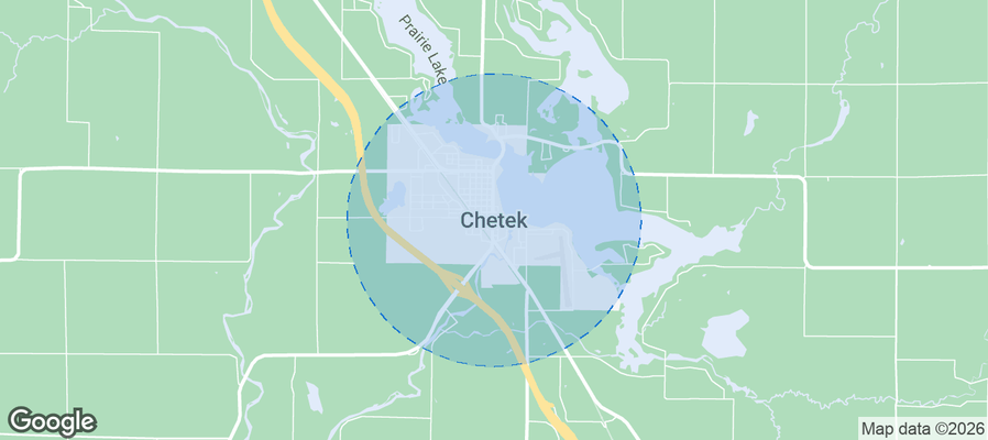 Map of Airbnb listings in Chetek