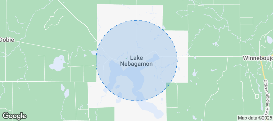 Map of Airbnb listings in Lake Nebagamon