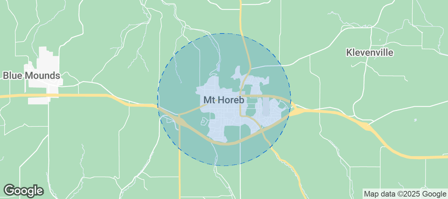 Map of Airbnb listings in Mount Horeb