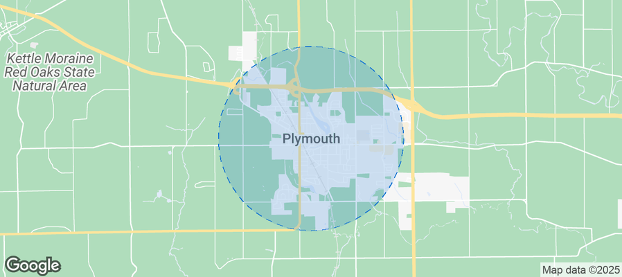 Map of Airbnb listings in Plymouth