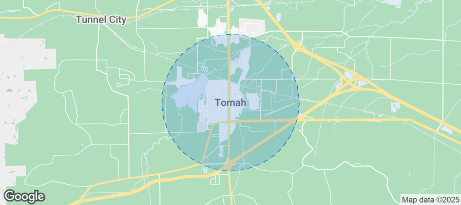 Map of Airbnb listings in Tomah