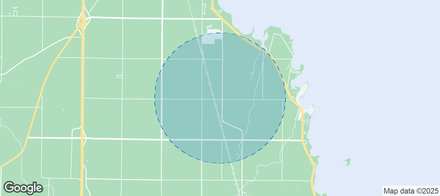 Map of Airbnb listings in Town of Black Wolf