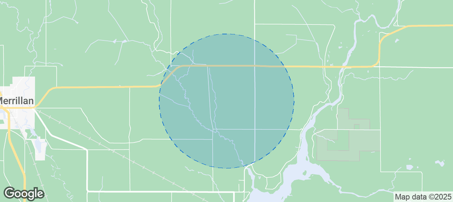Map of Airbnb listings in Town of Dewhurst