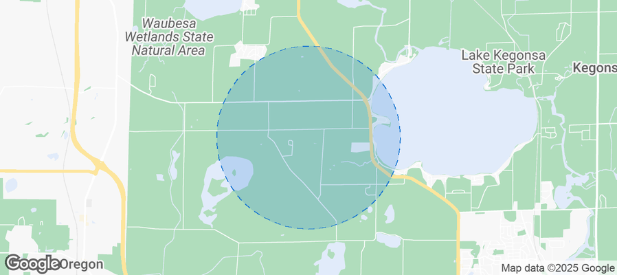 Map of Airbnb listings in Town of Dunn