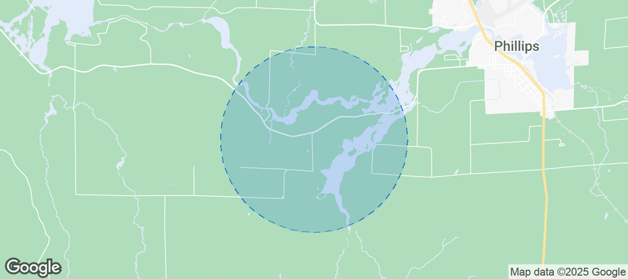 Map of Airbnb listings in Town of Elk