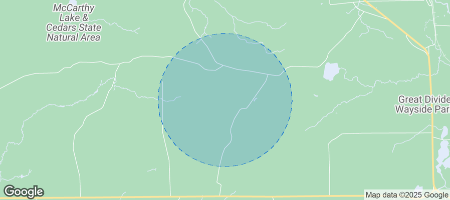 Map of Airbnb listings in Town of Gordon