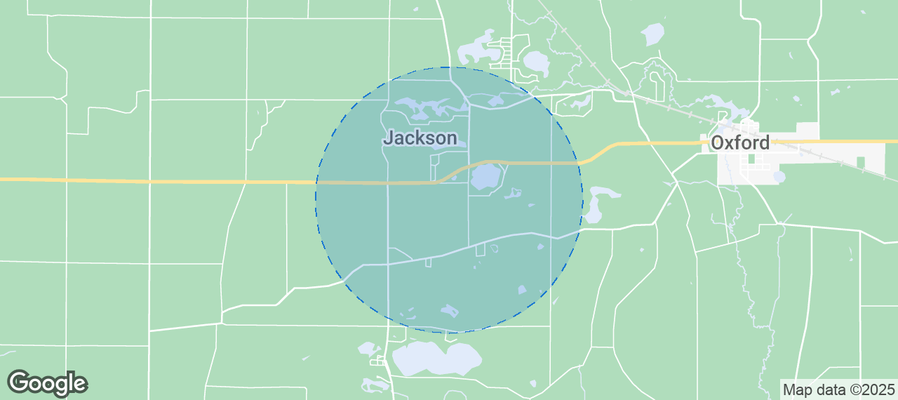 Map of Airbnb listings in Town of Jackson
