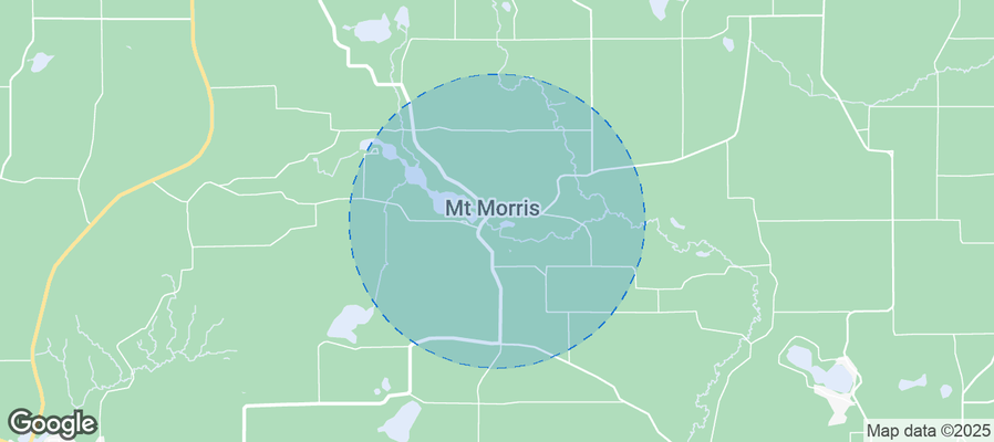Map of Airbnb listings in Town of Mount Morris