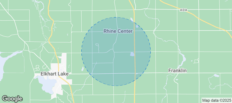 Map of Airbnb listings in Town of Rhine