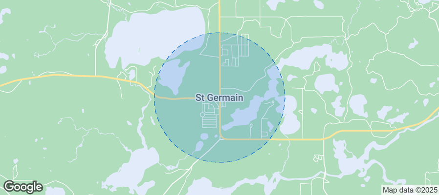 Map of Airbnb listings in Town of Saint Germain