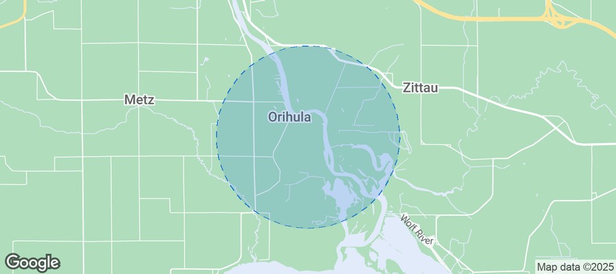 Map of Airbnb listings in Town of Wolf River