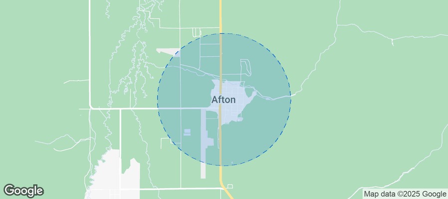 Map of Airbnb listings in Afton