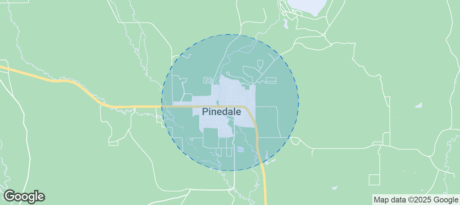 Map of Airbnb listings in Pinedale