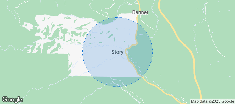 Map of Airbnb listings in Story