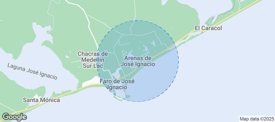 Map of Airbnb listings in Arenas de José Ignacio