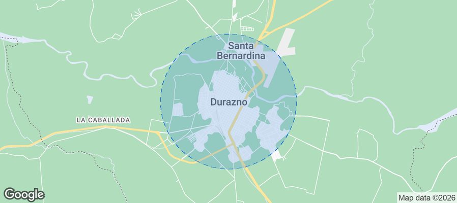 Durazno Airbnb map