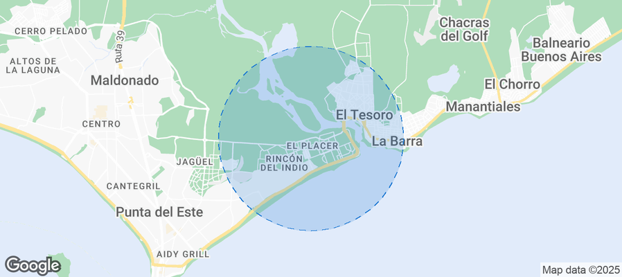 Map of Airbnb listings in San Rafael - El Placer