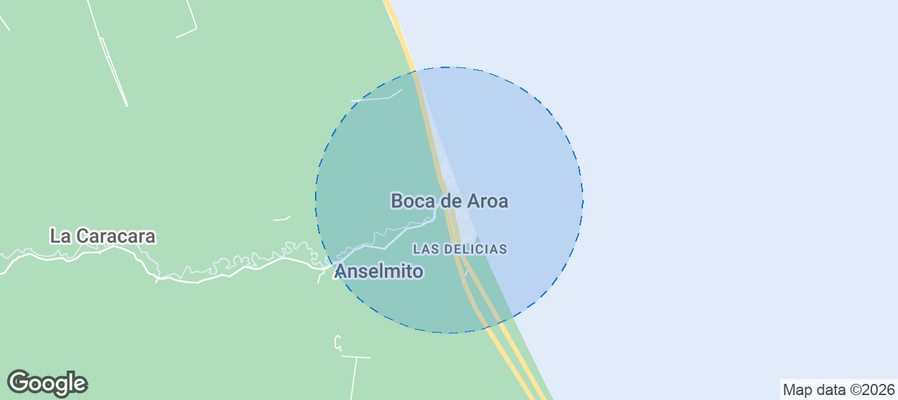 Map of Airbnb listings in Boca de Aroa