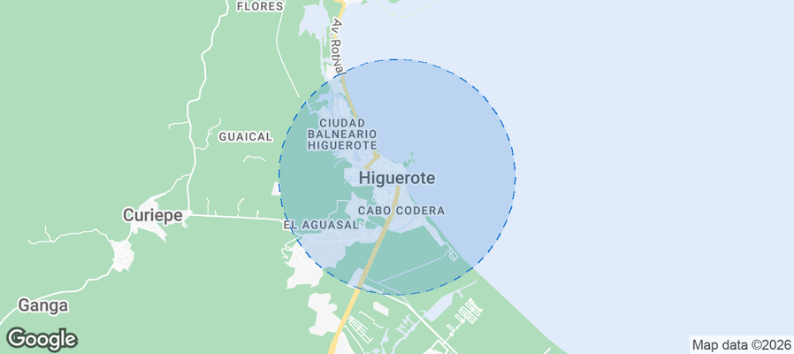 Higuerote Airbnb map