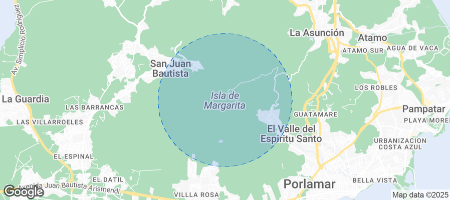 Map of Airbnb listings in El Conchal