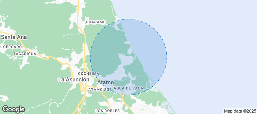 Map of Airbnb listings in Sabana de Guacuco