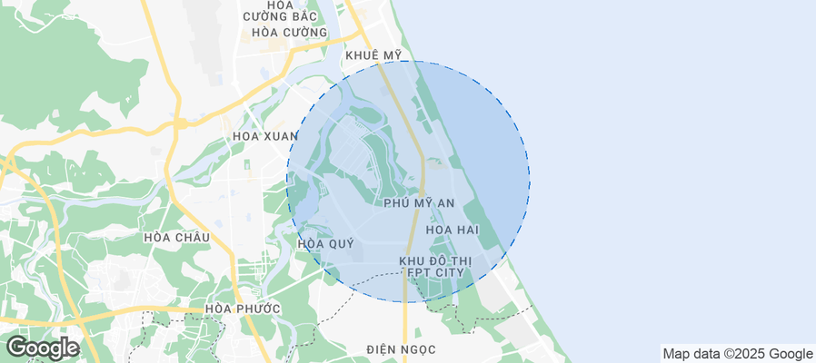 Map of Airbnb listings in Ngũ Hành Sơn