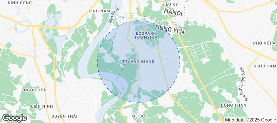 Map of Airbnb listings in Văn Giang