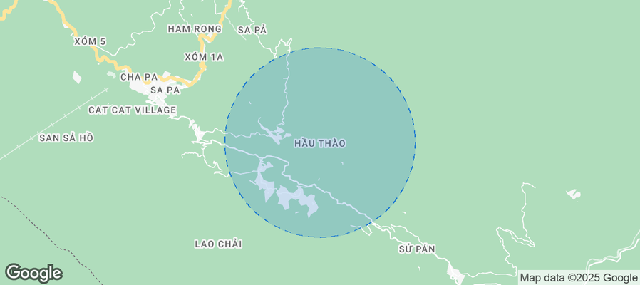 Map of Airbnb listings in Xã Mường Hoa