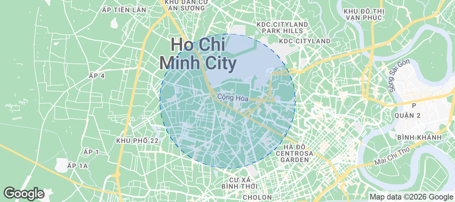 Map of Airbnb listings in Quận Tân Bình